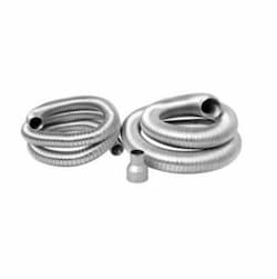 25-ft Flex Vent Kit w/ Reducer, Aluminum, 2-in & 3-in Diameter