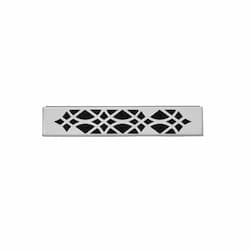 Ornamental Trivet for Haliburton Gas Stove, Satin Chrome