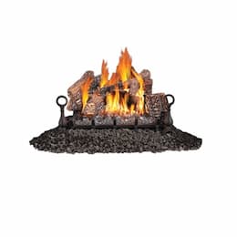 18-in Fiberglow Log Set w/ Millivolt Ignition, Vent Free, Propane