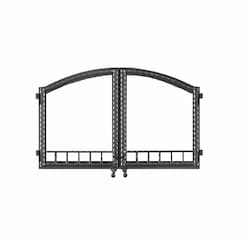 Double Door Kit for High Country 6000 Fireplace, Wrought Iron