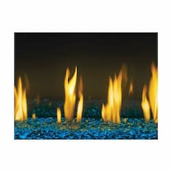 Glass Beads Media Kit for Gas Fireplace, Blue