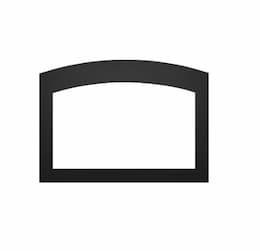 Faceplate for Oakville X3/3 Fireplace, Small, Arched, 4-Sided, Black