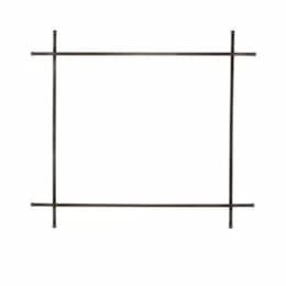 Decorative Accent for Elevation X 36 Fireplace, Straight, Pewter