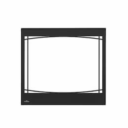 Decorative Safety Barrier for Ascent 30 Series Fireplace, Zen, Black