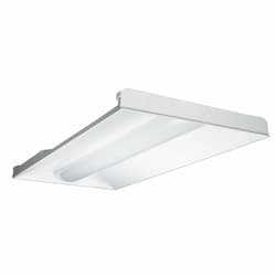 30W 2x4 LED Troffer, 5000K, DLC Premium, White, Dimmable