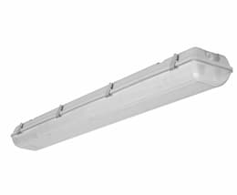 58W 4' LED Vapor Tight Linear Fixture With Microwave Motion Sensor, 5000K