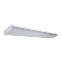 38W LED Utility Wrap Light Fixture, 5000 lm, 4000K, White