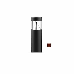 18W LED 3.5-ft Bollard Pathway Light, Flat Top, 100W MH Retrofit, 2000 lm, 5000K, Bronze