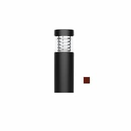 18W LED 3.5-ft Bollard Pathway Light, Flat Top, 100W MH Retrofit, 1200 lm, 4000K, Bronze