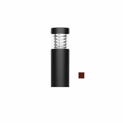 18W LED 3.5-ft Bollard Pathway Light, Flat Top, 100W MH Retrofit, 1200 lm, 5000K, Bronze