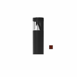 18W LED 3.5-ft Bollard Pathway Light, Flat Top, 100W MH Retrofit, 1300 lm, 4000K, Bronze