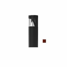 18W LED 3.5-ft Bollard Pathway Light, Flat Top, 100W MH Retrofit, 1300 lm, 4000K, Bronze