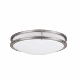 24W 16-in LED Modern Flush Mount Light, Dim, 120V, SelectableCCT, NI