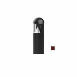 18W LED 3.5-ft Bollard Pathway Light, Round Top, 100W MH Retrofit, 1300 lm, 4000K, Bronze