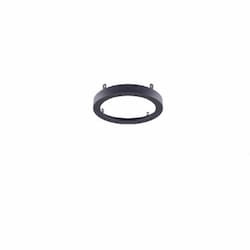 7-in Trim for Flush Mount Disk Fixtures, Black