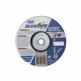 Norton 6-in BlueFire Depressed Center Combo Wheel, 24 Grit, AO & Zirconia Alumina, Resin Bond