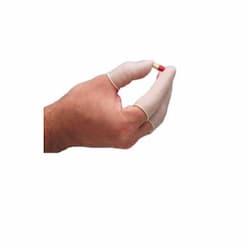 Anti-Static Finger Cots, Nitrile, Large, White