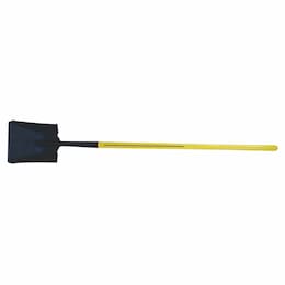 Square Point Shovel with 48'' Handle with Hollow Back Blade Type