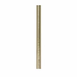 12-in Mini Pendant Stem, Polished Brass