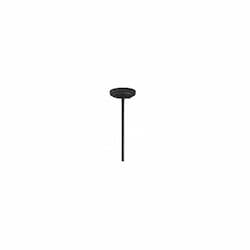 6" Extension Rod for Square Pendant Light, Black