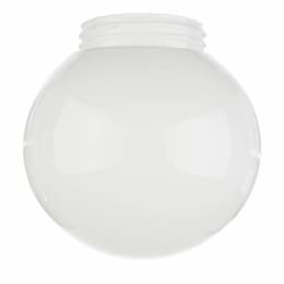 6-in Opal Ball Glass Globe Shade, White