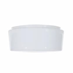 6-in Drum Glass Shade, Sprayed White