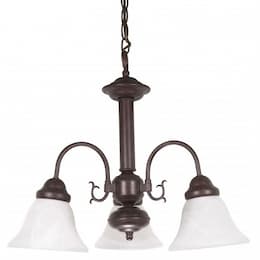 60W 20" Ballerina Chandelier Light, Old Bronze