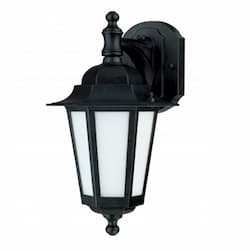 13W, Cornerstone 13" Wall Lantern Light, Textured Black Finish