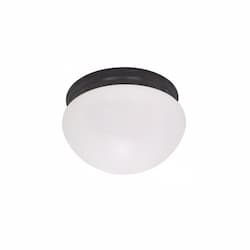 Nuvo 2-Light 10" Flush Mount Light, Mahogany Bronze, Frosted Glass