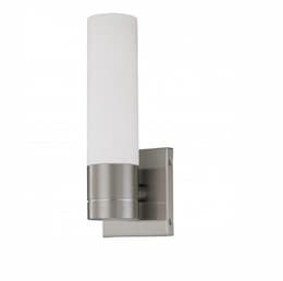 Link Wall Sconce Light, Tube, 1-light, Brushed Nickel