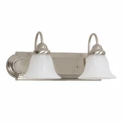 100W 18" Ballerina Vanity Light, Brushed Nickel