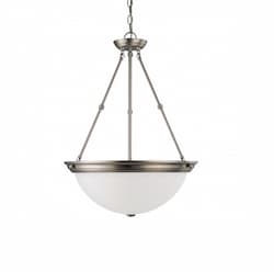 6in Ceiling Light Fixture, 1-light, Brushed Nickel