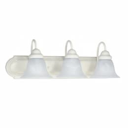 100W 24" Ballerina Vanity Light, Textured White