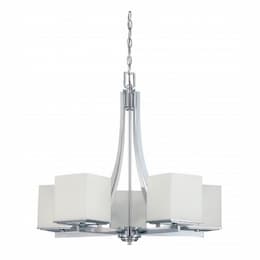 60W 5-Light Chandelier, Polished Chrome