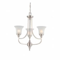 Surrey Chandelier Light, Frosted Glass