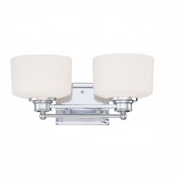 Soho Vanity Light Fixture, Satin White Glass