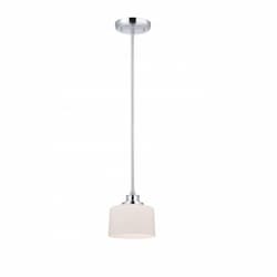 Soho Mini Pendant Light, Satin White Glass