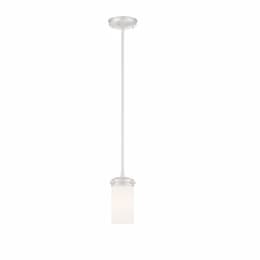 Polaris Mini Pendant Light, White Opal Glass