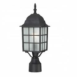 17" Adams Outdoor Post Light, Frosted Glass