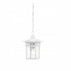 Nuvo 100W 12" Cove Neck Outdoor Hanging Lantern, White