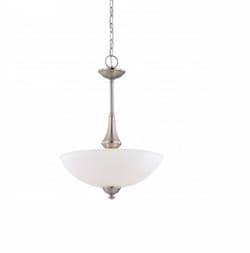 Patton Pendant Light, 3-Light, Brushed Nickel