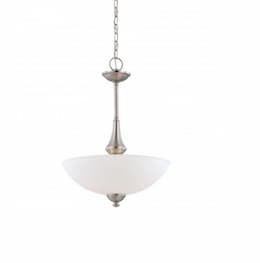 Patton Pendant Light, 3-Light, Brushed Nickel