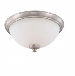 Patton Flush Mount, 3-Light, Brushed Nickel