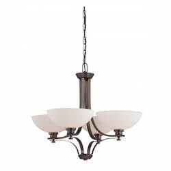 60W 4-Light Chandelier, Hazel Bronze