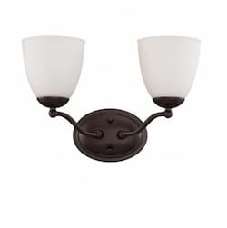 Patton Vanity Light Fixture, 1-Light, Prairie Bronze