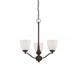 60W Patton Chandelier Light, Arms Up, Prairie Bronze