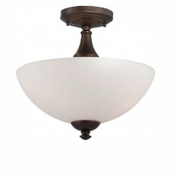 Patton Semi-Flush Mount, 3-Light, Brushed Nickel