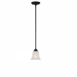 60W Elizabeth Mini Pendant Light, 1-Light, Sudbury Bronze