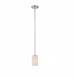 100W Willow Mini Pendant Light, 1-Light, Polished Nickel