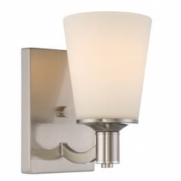 Laguna Vanity Light, 1 Light, Brushed Nickel